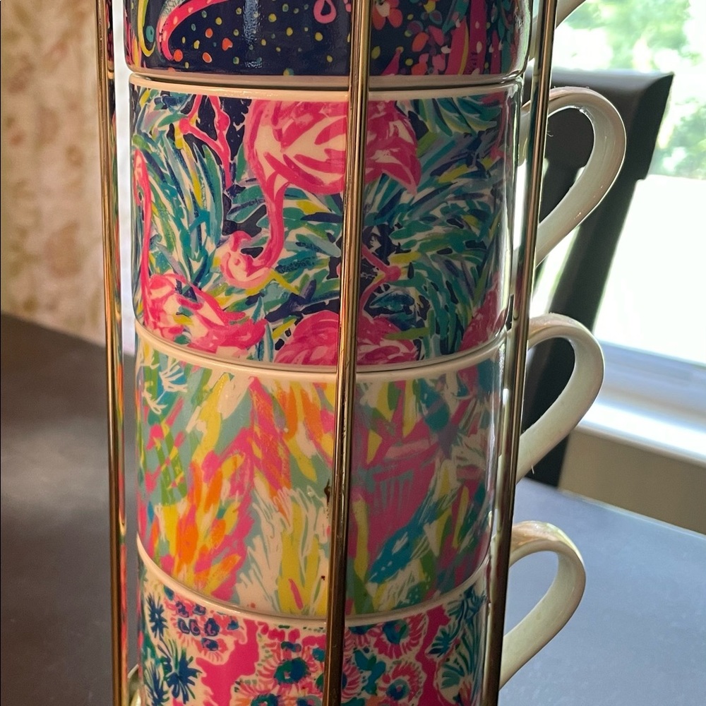 Lilly Pulitzer coffee/tea cups